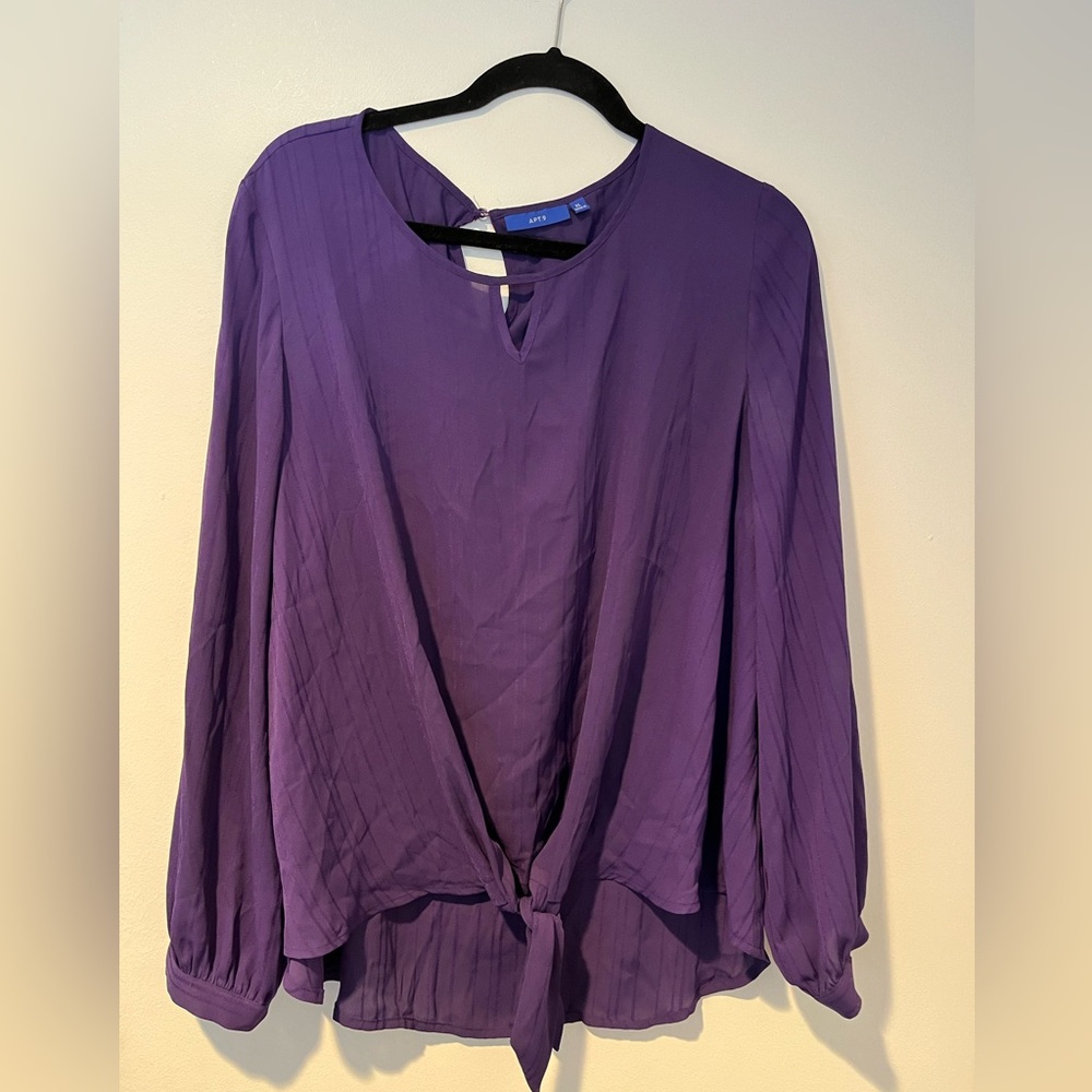 Apt. 9 purple blouse size XL